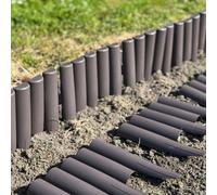 Selections Set Of 8 Plastic Wood Effect Garden Lawn Edging Panels (27.5Cm X 24Cm)
