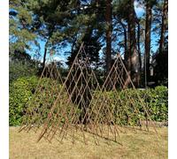 Set of Three Expanding Willow Garden Obelisks (1.5m)