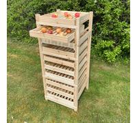 Selections Traditional Wooden Apple Storage Rack (10 Drawer)