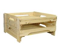 Selections Traditional Wooden Apple Storage Tray Stacking Rack - Pack of 2