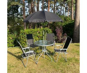 Selections Tresco 6 Piece Garden Furniture Set With Folding Chairs