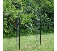 Selections Tuscan Metal Decorative Garden Arch With Ground Spikes