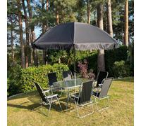 Selections Wareham 8 Piece Garden Furniture Set With Folding Chairs