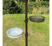 Water Dish, Mesh Seed Dish & Bracket Set for Bird Feeding Stations