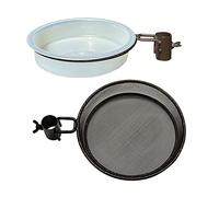 Selections Water Dish, Mesh Seed Dish & Bracket Set for Metal Bird Feeding Stations