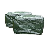 Selections Waterproof 3 Seater Garden Bench Cover in Green (1.6m) - Pack of 2