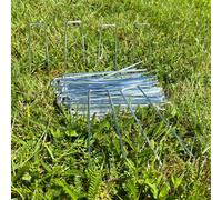 Selections Weed Fabric U-Shaped Galvanised Garden Fixing Pins Pegs (Pack Of 200)
