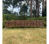 Willow Hurdles Lawn Edging (120cm x 20cm) - 10 Panels