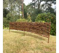 Willow Hurdles Lawn Edging (120cm x 20cm) - 5 Panels