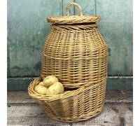 Selections Willow Potato Storage Basket Hopper Store Kitchen Surface Container