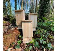 Selections Wooden Bat Box House Rooster Nest With Landing Perch (Set Of 3)