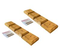 Selections Wooden Fence Post Square Finial Cap (Pack Of 8)