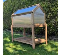 Selections Wooden Framed Polycarbonate Apex Cold Frame & Stand