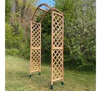 Selections Wooden Garden Arch (Tan) With Ground Spikes