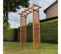 Selections Wooden Garden Arch With Square Top (Tan)