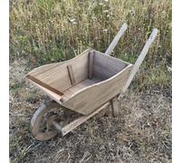Selections Wooden Garden Wheelbarrow Planter Trough with Liner (72cm)