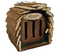 Selections Wooden Hanging Butterfly House Beneficial Insect Bug Bee Hotel