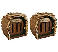 Selections Wooden Hanging Butterfly Houses Beneficial Insect Bug Bee Hotel - Pack of 2