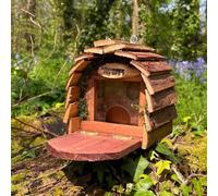 Selections Wooden Hanging Garden Squirrel Feeder With Platform