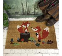 Selections Woodland Fox Indoor & Outdoor Coir Doormat