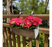 Selections Zinc Balcony Hanging Planters (Set Of 2)