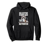 Selective Hearing Mode Activated Office Cat Pullover Hoodie