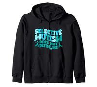 Selective Mutism Warrior Zip Hoodie