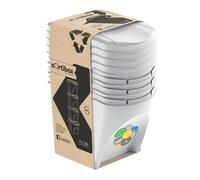 Selective sorting bin set Sortibox 4x25L ash grey recycling basket IKWB25S4