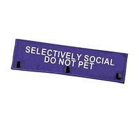 Selectively Social Dog Leash Sleeve Do Not Pet Dog Leash Wrap Social Distancing Dog Patch (Selectively Social)