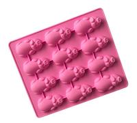 Selecto Bake 12 Cavity Lazy Pigs Silicone Mould 12 Little Pigs in a Blanket Silicone Baking Molds' Cute Pink Piggy Cake Mould for Chocolate, Candy, Soap