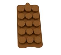 Selecto Bake 15-Cavity Marijuana Cannabis Weed Hemp Leaf Silicone Moulds for Pot Candy Mold Wheels Chocolate Gummy Gummies Jelly Candy Ice Cube Tray