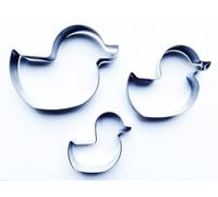 Selecto Bake 3 Pieces of Farm Ducks Cutters Set Stainless Steel Cookie Stamps Sandwich Cutter Fondant Cake Mould Biscuit Press