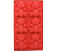 Selecto Bake 6 Cavity Teddy Bear Silicone Moulds Love Bear Silicone Cupcake Mould Candy Mold for Your Holiday Cake, Soap, Ice Cube, Gummy, Cookie, Jelly, Candy, Pudding