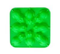 Selecto Bake 8 Cavity Frogs Silicone Lollipop Mould with 20 Lollipop Sticks Mold Frog Silicone Mold Lollipop Mould for Making Chocolate Candy Ice Cube Party