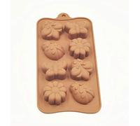 Selecto Bake 8 Cavity Insect Silicone Mould Set, 1 Pcs Mini Butterfly Snail Ladybug Bee Bug Chocolate Candy Mold, Made Little Candy Soap Crayon Wax Melt Ice Cube Mould Tray