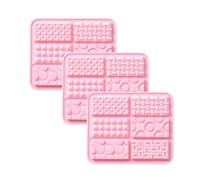 Selecto Bake Chocolate Bar Moulds with 6 Shapes, 3 PCS Break Apart Silicone Chocolate Mould, Non-Stick Reusable DIY Baking Molds Candy Protein & Energy Bar Mold