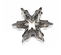 Selecto Bake Christmas Winter Snowflake Cookie Cutter Set - 5 Piece - Stainless Steel