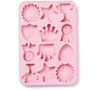 Selecto Bake Crown and Trophy Chocolate Moulds, Crown Silicone Mold for Cake Decoration, Silicone Ice Cube Tray Fondant Cookies Candy Jelly Resin Craft Mould
