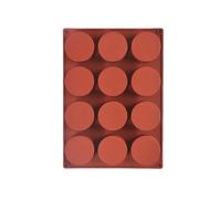 Selecto Bake Cylinder Silicone Mould, 12 Cavity Round Cylinder Moulds for Cake Pops, Soap Mold, Chocolate Cookie Mold, Bath Bomb, Cheesecake, Chocolate Mini Cake