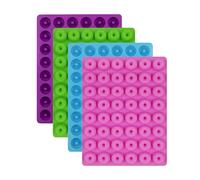 Selecto Bake Donut Candy Silicone Mould, 4 Packs 48-Cavities Gummy Round Mold, Nonstick Food Grade Mold for Candies, Chocolate, Ice Cube