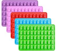 Selecto Bake Mini Bear Silicone Mould 50 Cavities Nonstick for Sweets Candy Chocolate Gummy 1 at Random 1 X Assorted