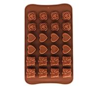Selecto Bake Silicone Chocolate Mould, Non-Stick Baking Mold Silicone Molds for Chocolate Candy Jelly Ice Cube Sweet Moulds for Valentine Christmas