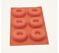 Selecto Bake Silicone Donut Molds 6-Cavity Doughnut Mould Non-Stick Donut Mould Baking Tray Donut Baking Pans for Making Doughnuts Cake Biscuit BPA Free Mini Cake Molds Tray for DIY