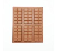 Selecto Bake Silicone Moulds Chocolate Bar Sweet 6 Cell 10 Section Mould Candy Jelly Rectangle Baking Silicon Bakeware Mold Shape Soap Wax Flexible Baking, Bown