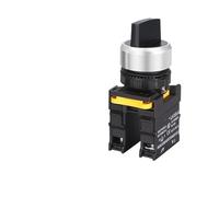 Selector Knob Switch LED 22mm 1NO/2NO/1NO1NC 2/3 Position Self-locking Momentary Rotary Switch with Light 12V 24V 220V10A(1NO1NC,2 Position Momentary,24V)