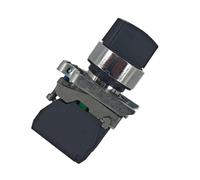 Selector switch XB4BD53 3 position +/-45° spring return 2NO Ø22 for industrial control