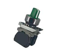 Selector switch XB4BK133G3 green three-position 2NO 110V Ø22 for industrial control