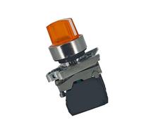 Selector switch XB4BK135B3 orange three position 2NO 24V Ø22 for industrial control