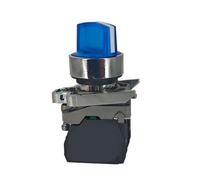 Selector switch XB4BK146B5 blue 24V two-position spring return industrial control