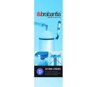 selectric 3x Brabantia Smartfix Bin Liners, Size D, 15 Litre, 20 Bag Roll